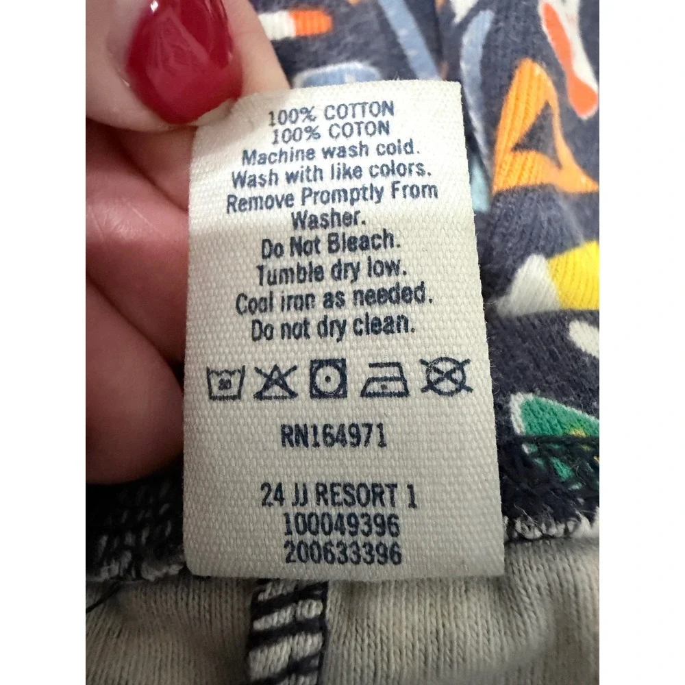 Janie and Jack Kids Navy Blue Science Lab STEM Print Cotton Pajama Set Size 6
